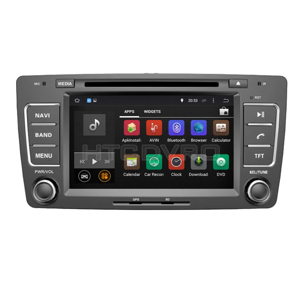 YMODVHT 7 дюймов 4G Восьмиядерный Android 9 0 1 Автомобильный DVD плеер для Skoda Octavia 2013 GPS авто