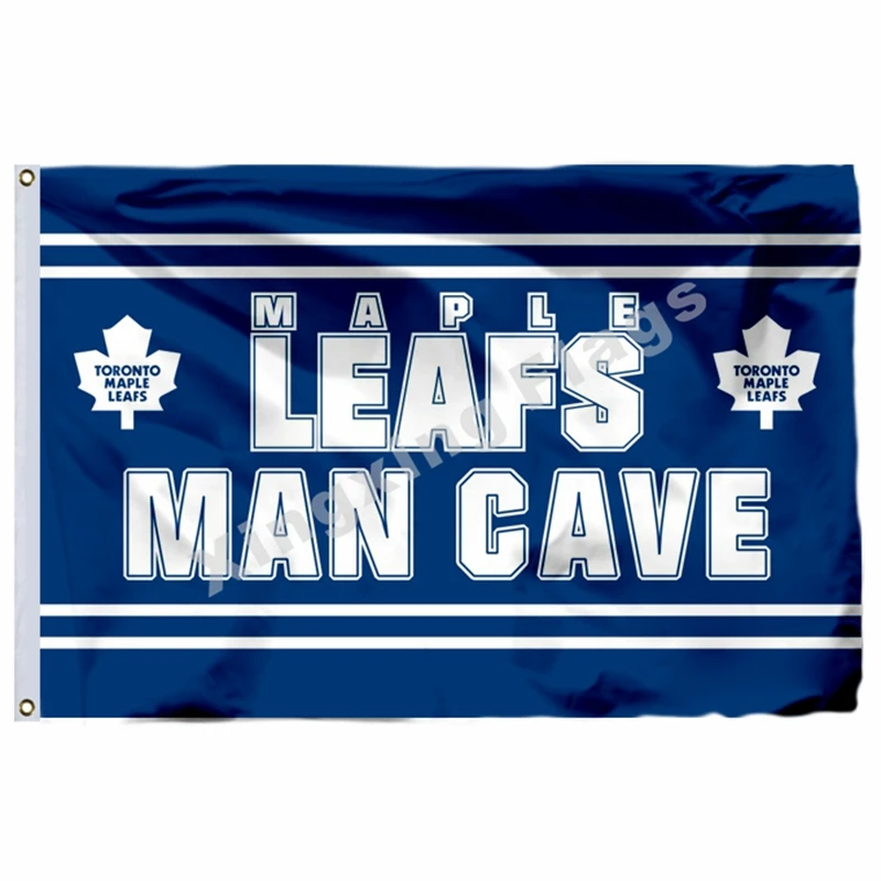 Toronto Maple Leafs флаг полиэстер баннер Toronto Maple Leafs Летающий Размер логотип - Цвет: MAN CAVE