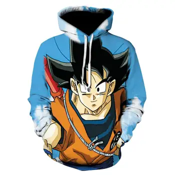 

3d Crew -Neck Printed Cartoon Dragon Ball Z 2020 Hip Hop Hoodie Skateboard Pullover Sweatshirt Top