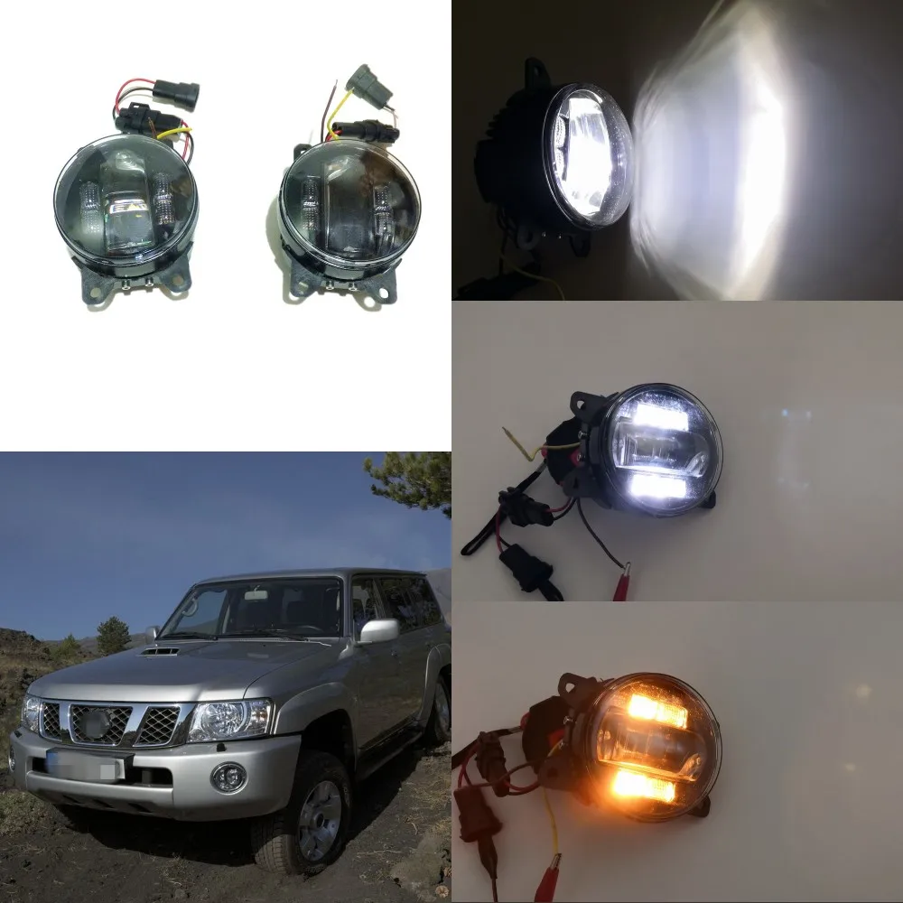 4W Yellow Turn Signals 6W White Daytime Running Light DRL July King Super Bright 6000k 3000LM LED Fog Lamp Case for Transit Connect 2011-2014 20W White Lens Fog Lamp 