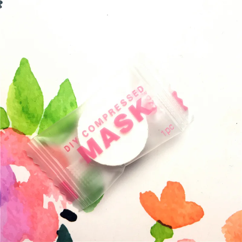 Facemask Высококачественная прессованная маска для лица 1 шт. DIY чистый хлопок конфеты Мужской воды увлажняющий Facemask