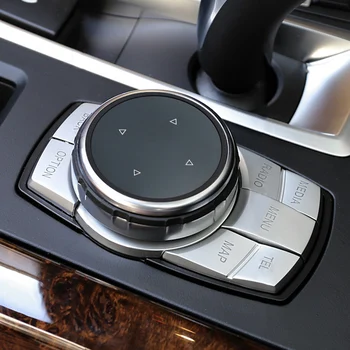 

1pcs Multimedia knob cover For BMW F10 F20 F30 IDrive Black Trim Accessory