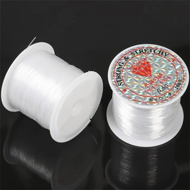 Transparent Fishing Line Beading  Transparent Crystal Thread Wire - 1 Wire  Jewelry - Aliexpress