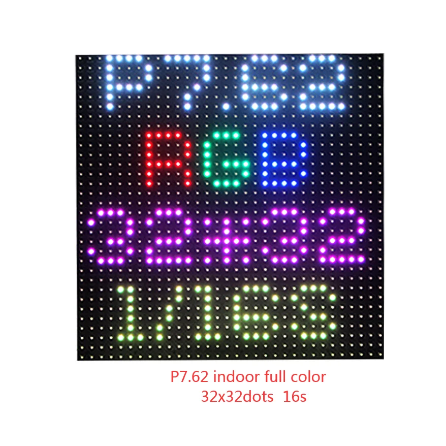 P7.62 SMD 244x244mm 32x32 Pixels 16s Full Color RGB Indoor LED Display Module | Электронные компоненты и