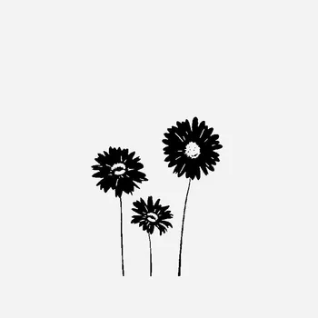 

PVC 16cm X 14cm Funny Reflective Car Sticker Sunflowers Revolving Around The Sun Motorcycle Waterproof Accessories Decal