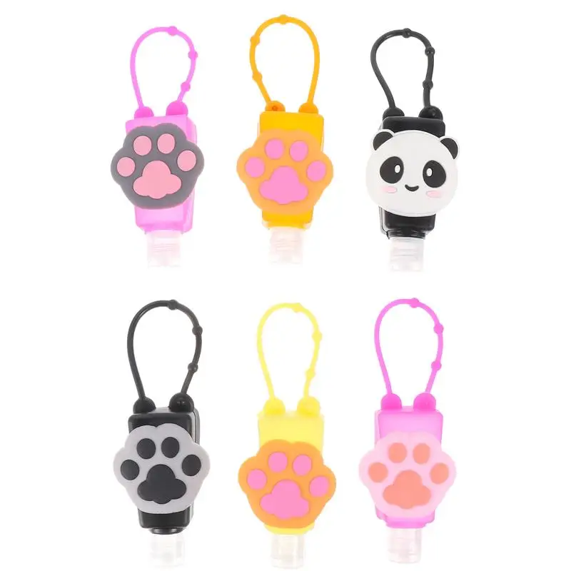 

6Pcs Cartoon Travel Bottles Dispensers Liquid Hand Sanitizer Containers