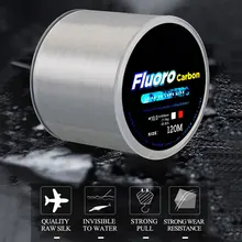 

120M Carbon Fiber Coating Leader Lure Fishing Line 0.2-0.6mm 3.25-21.5kg Wearable Fluorocarbon Line Accessories