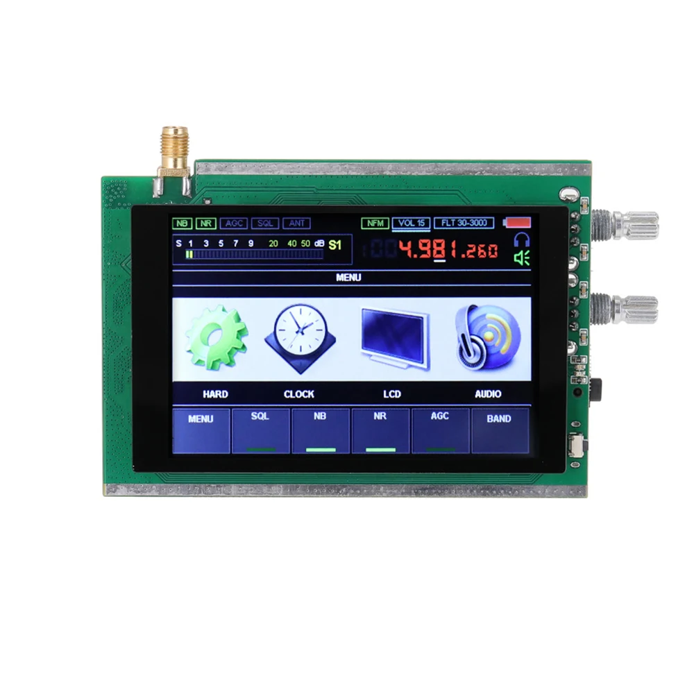 50 кГц-200 МГц Малахитовый SDR радио 3 5 дюймоый сенсорный Экран DSP Шум снижение Полный