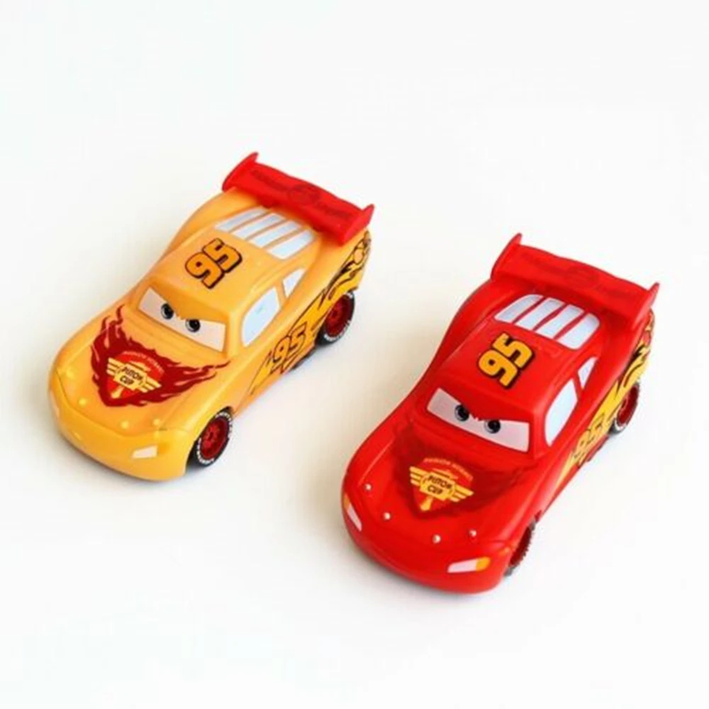 Disney Pixar Cars Changers Dinoco Lightning Sherif McQueen автомобиль 1:55 литой автомобиль коллекция детей свободный редкий сбор