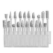 Ensemble de fraises en carbure de tungstène, mini perceuse en acier de tungstène, matériel de fraises en diamant, accessoires dremel, 10 pièces