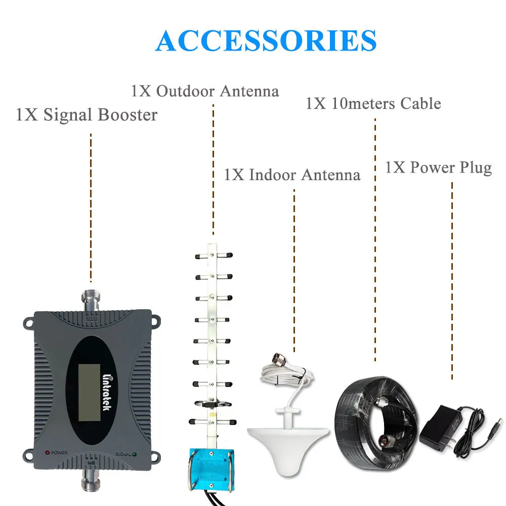 Lintratek 4G LTE Repeater 1800MHz Band 3 Cellphone