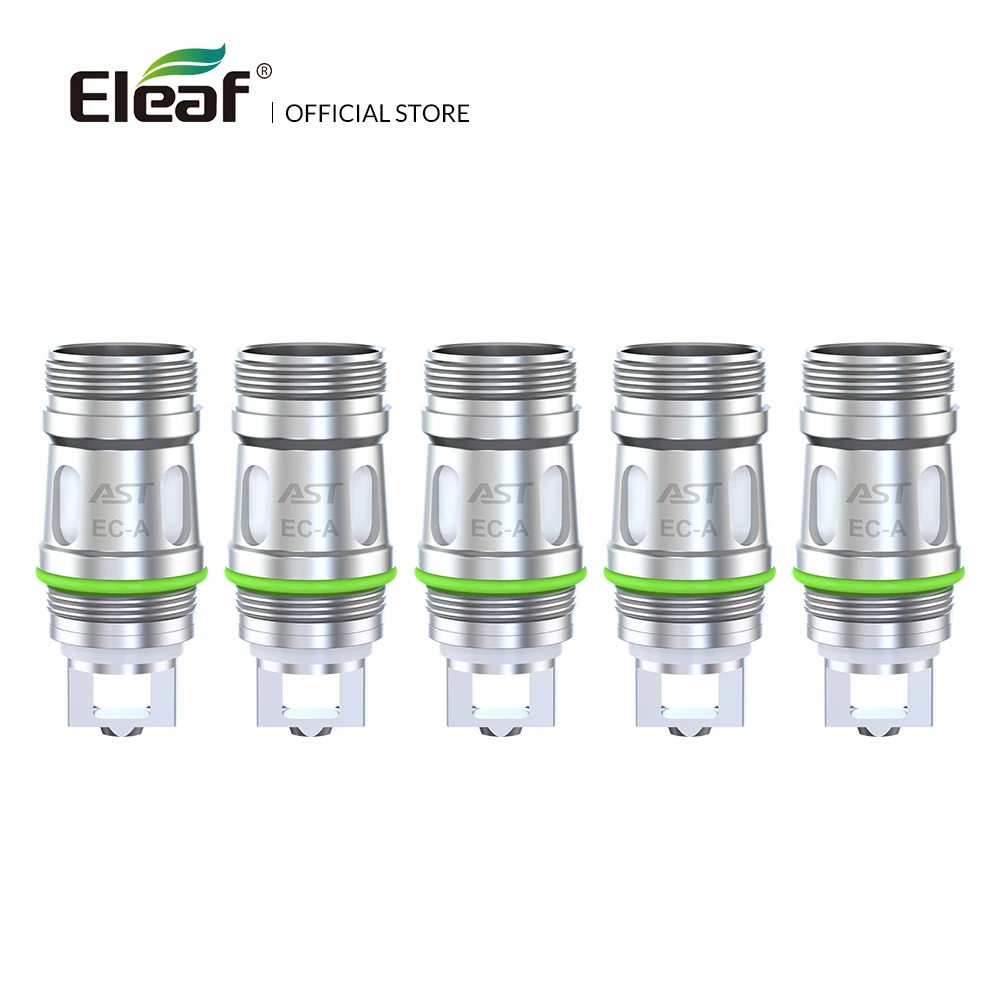 

5pcs/pack Original Eleaf EC-A Coil Head AST steel 0.15ohm/0.3ohm/0.5ohm Replacement Coil Elecrtonic Cigarette Vape Coil