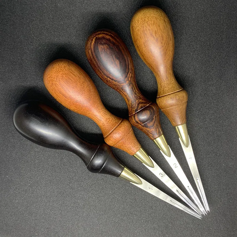 Нож для резки кожаных кромок с деревянной ручкой ручной работы триммер фасок