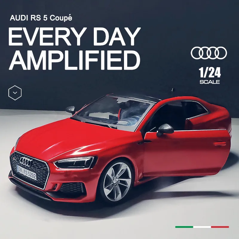 Bburago 1:24 Audi RS5 Coupe green Simulation Alloy Car Model Toy Decoration Collect gifts toy | Игрушки и хобби