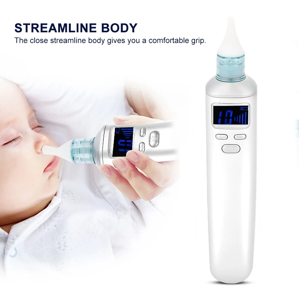 

Baby Nose Booger Cleaner Sniffing Equipment for Children Nasal Absorption Electric Silicone Babe Nasal Suction Device
