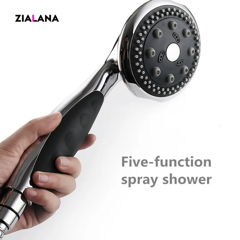 

Five Function Spray Shower Multifunctional Massage Style Pressurized Water Saving Sprinkler Hand Threaded Rotary