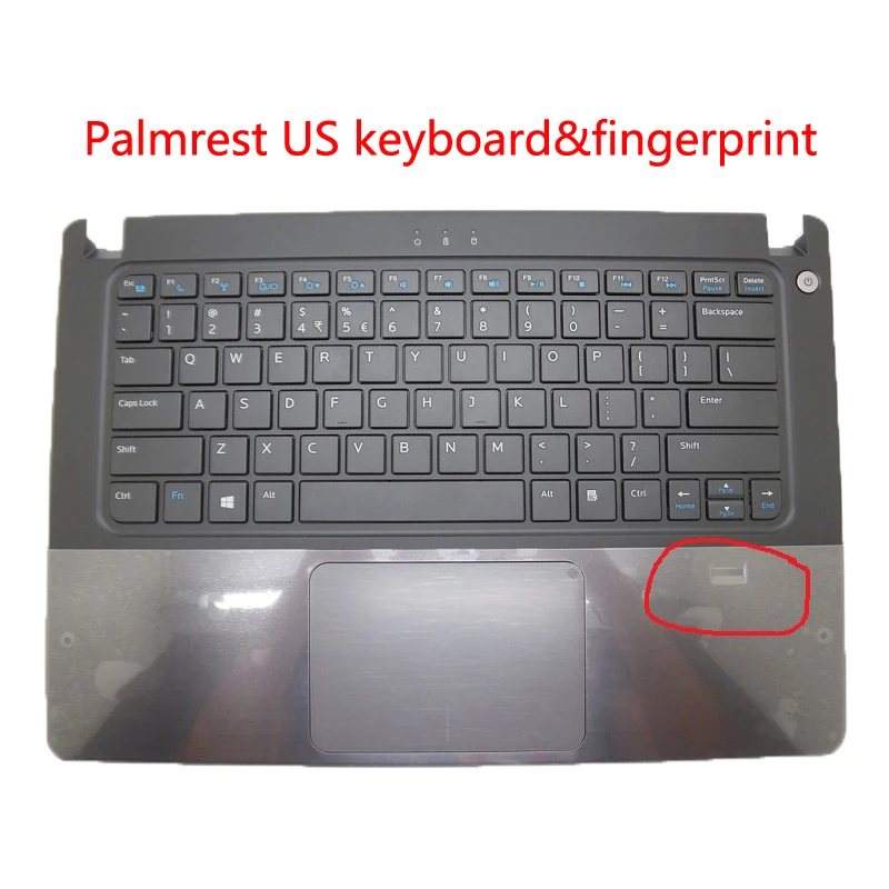 Ноутбук Palmrest для DELL для Vostro 5460 5470 5480 056M9X 0Y3X62 Y3X62 053JW1 53JW1 0VDCHK 06PDJY 6PDJY с клавиатурой