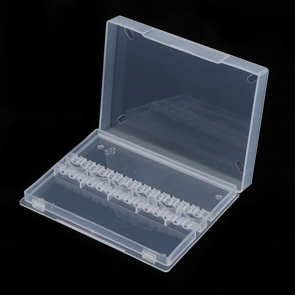 Nail Sanding Drill Bit Display Holder Nails Grinding Bits Storage Organizer Stand 14 Holes Display Box Containers for Nail Salon