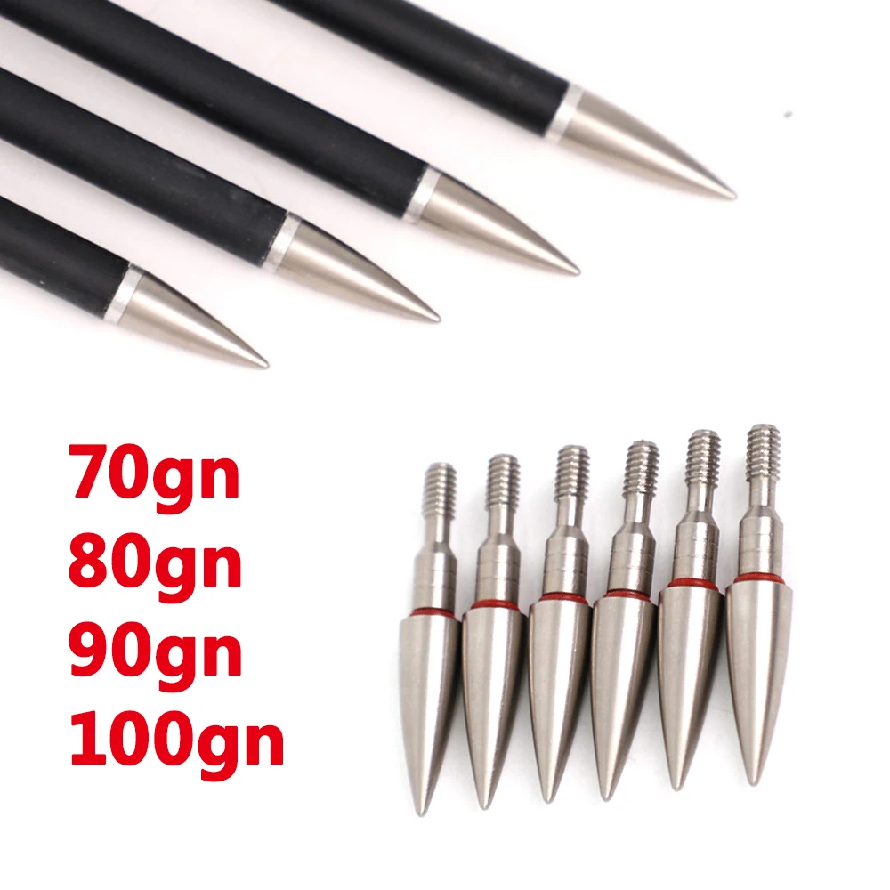 20pc 70/80/90/100 Grain Practice Broadhead Arrow Point Arrowheads Steel