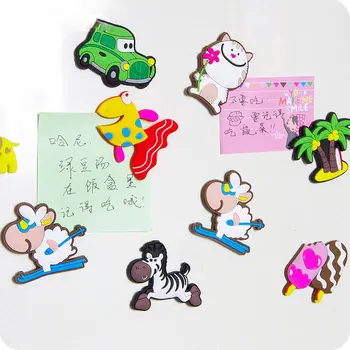 

vanzlfie Creative cute animal fridge magnets children cartoon magnet post silicone magnet board decorative magnet