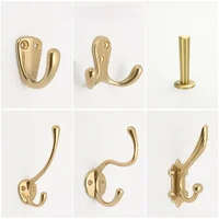 Pure Copper Hook Creative European Style Clothes Hook Door Wardrobe Shoe Cabinet Single Coat Hook Wall Hanging Wall Decoration 1
