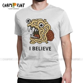 

The Flying Spaghetti Monster T Shirts for Men Cool T-Shirt Flying Spaghetti Monsterism Pastafarianism FSM Tee Shirt