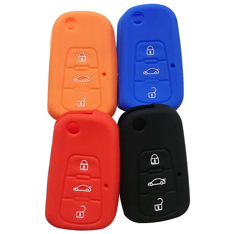 Силикагель набор кожи чехол Автомобильный ключ Обложка для пульт mg GS MG3 MG5 MG6 MG7 GT 3 кнопочный Выкидной ключ брелок для ключей держатель протектор