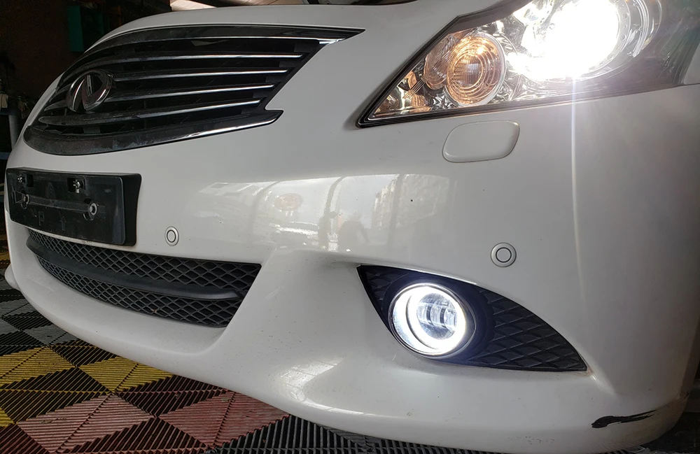 Upgrade Led Fog Light PTF Angel Eyes DRL Aperture Car Headlight for Mitsubishi Pajero Montero Shogun MK3 V73 V79 V77 2003-2006 detail image 26
