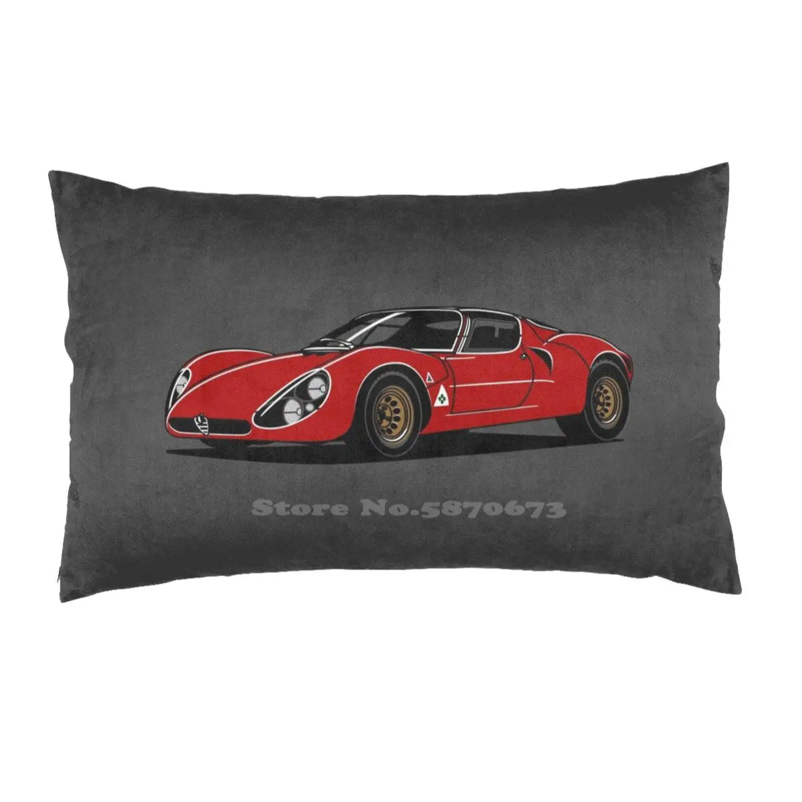 Tipo 33 Strapale Classic Sports Car Fashion Bed Federa Federa Per Cuscino Alfa Romeo Alfa Tipo Auto Italiana Super Car Sports Car