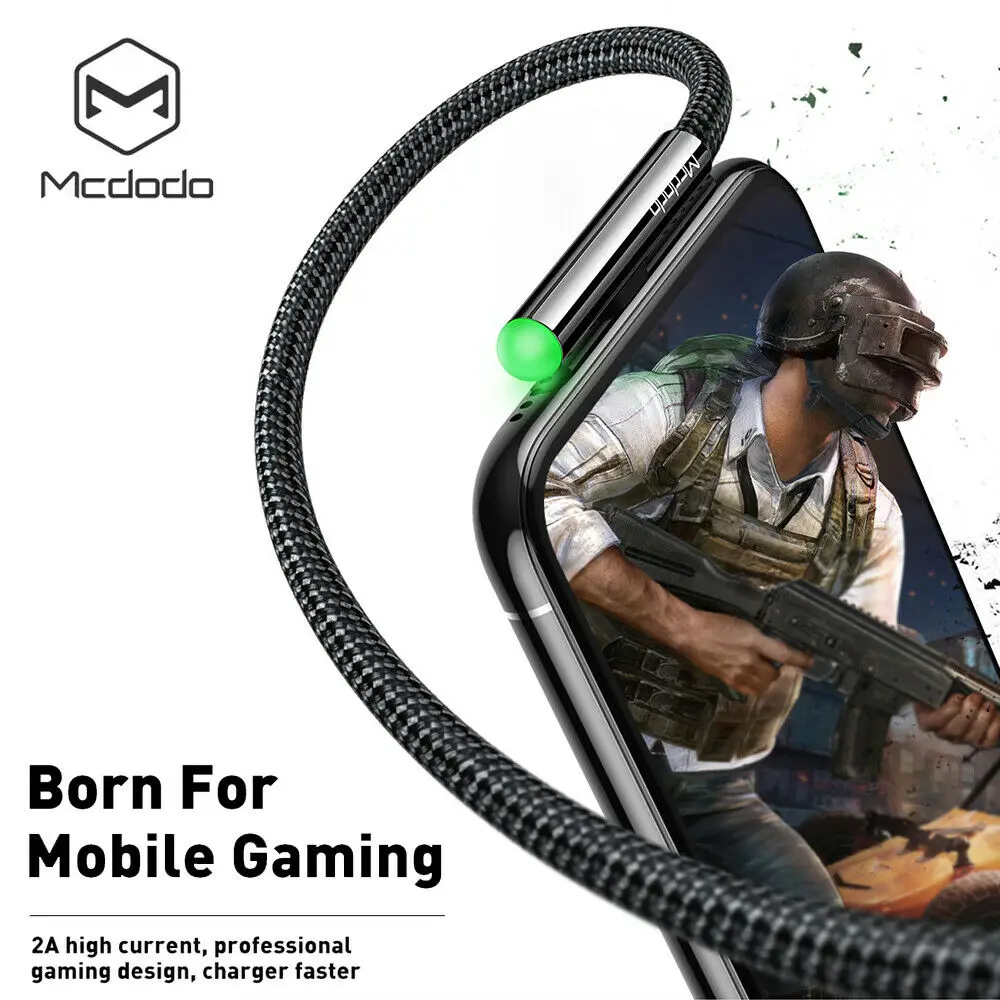 Кабель Mcdodo Lightning/USB для iPhone 11 pro/X/8/7 Plus кабель быстрой зарядки передачи данных 90