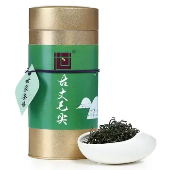 

2020 Hunan,China Guzhang Maojian Green Tea New Tea Spring Tea for Clear Heat Cellulite and Promote Digestion 125g Canned