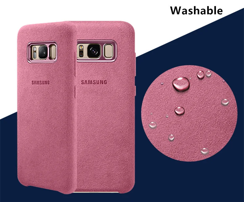 Оригинальный модный чехол для телефона Samsung с алькантарой чехлы оболочка 4 цветов