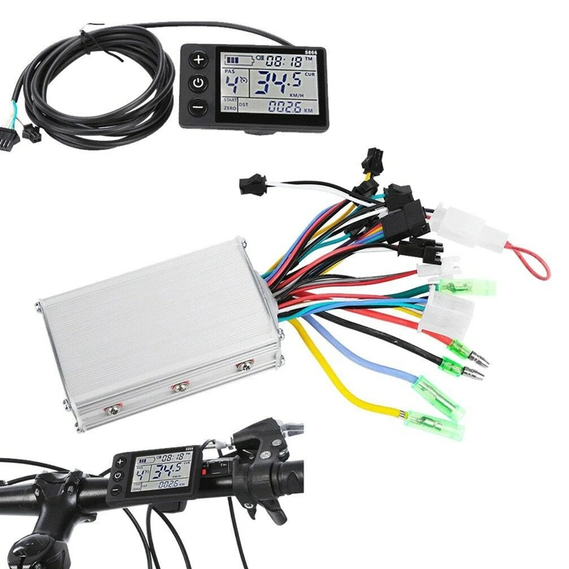 Dropship-24V-36V 250 Вт-350 Вт контроллер электрического велосипеда с ЖК-дисплеем бесщеточный контроллер скутера электровелосипеда