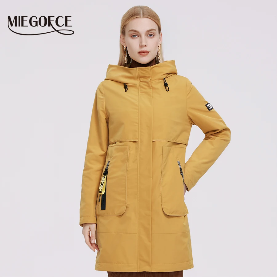 MIEGOFCE 2021 новая коллекция женская куртка стеганое пальто женское с ветрозащитным