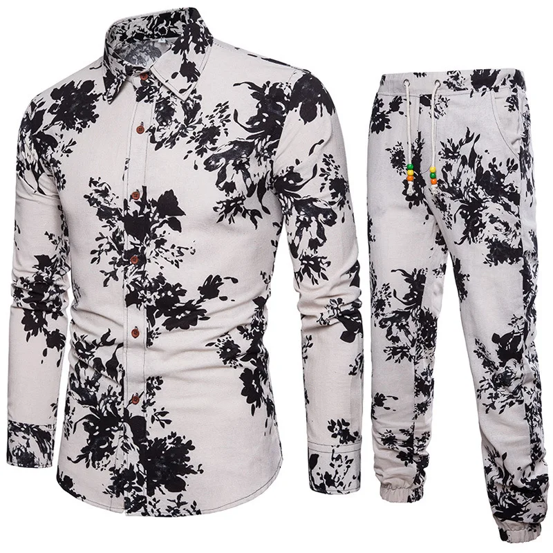 Африканская одежда Bazin Riche Danshiki Мужская блузка с принтом футболка спортивные штаны-шаровары модная уличная индийская футболка комплект одежды - Цвет: A026