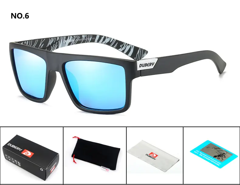DUBERY Brand Design Polarized Driving Sun glasses Men's Retro Male Colorful Sun Glasses Men Fashion Brand Luxury Shades Oculos - Image 12