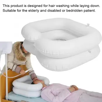 

Inflatable Shampoo Basin Kit for Elderly Disabled Hair Washing Tool Bed Hair Cleaning Care Basin Head Braces Support