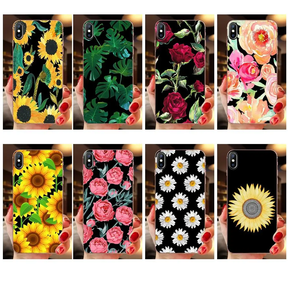 Летняя Маргаритка Подсолнух цветочный пион Flowe для huawei P7 P8 P9 P10 P20 P30 Lite Mini Plus Pro Y9 Prime