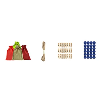 

Christmas Advent Calendar, Hanging Advent Calendars Candy Gift Bags Sacks Countdown Christmas Decorations