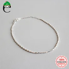 ElfoPlataSi 925 твердый Настоящее серебро 925 пробы модный простой браслет для женщин подарок девушки леди Прямая XY293