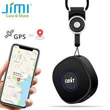 Jimi qbit mini rastreador pessoal gps portátil de rastreamento com bateria de monitoramento de voz chamada bidirecional para crianças livre jimimax app