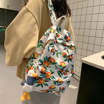 

Nylon Fashion Backpack Women Backbag 15.6 Inch Laptop Rucksack Large Capacity School Bag Shoulder Bag Mochilas Female Bagpack