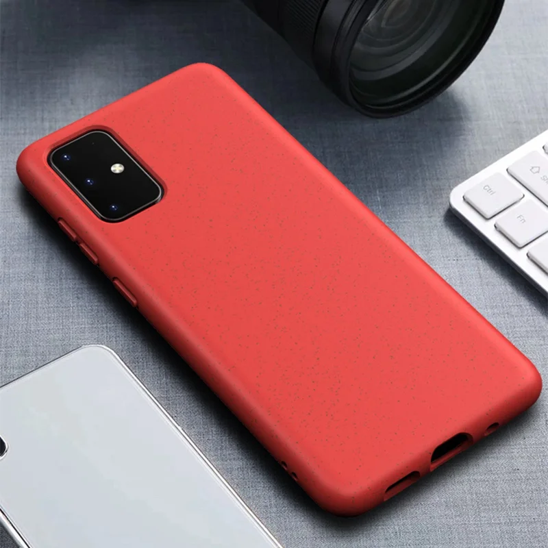 US $2.524.00 2000pcs Candy Color Phone Cases For Samsung Note 20 Ultra Soft Silicone EcoFriendly Wheat Straw Back Cover For Galaxy Note20