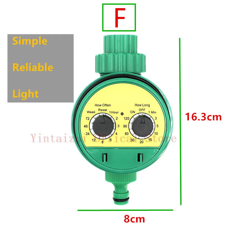 Automatic Garden Watering Timer With 4-Ways Distributor Electronic LCD Display Water Controller Watering Irrigation System