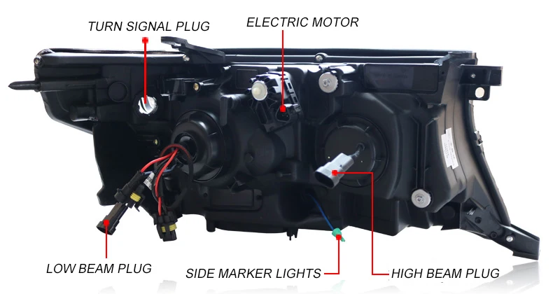Автомобильный Стайлинг светодиодный чехол для фар Toyota land cruiser фары 2009-2013 land cruiser фары двойной ксеноновые линзы