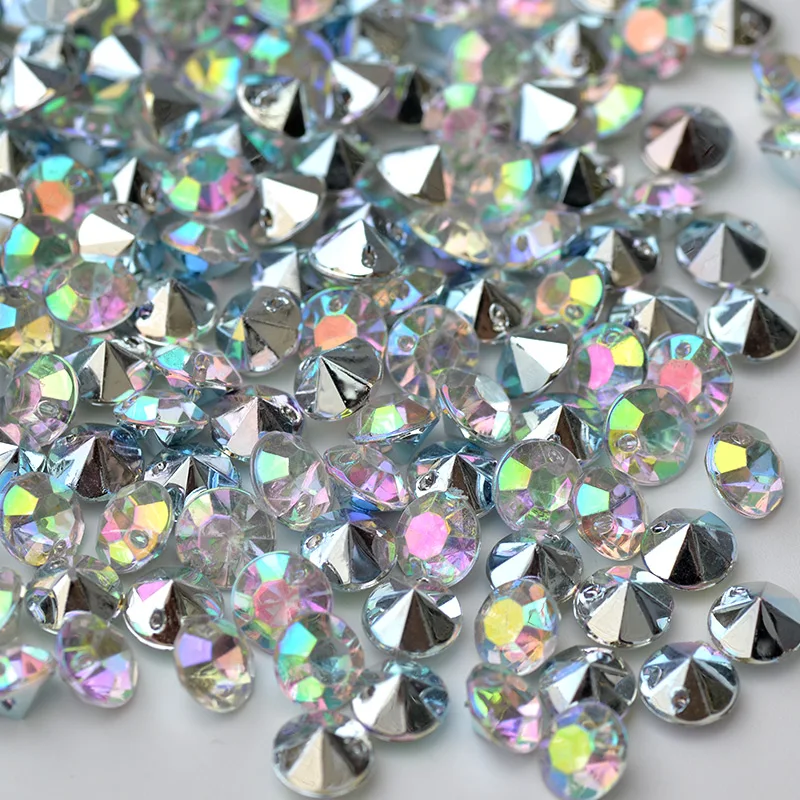 JUNAO-8mm-Clear-White-Crystal-Sewing-Rhinestones-Acrylic-Stones-Sew-On-Point-Gems-Round-Strass-for (1)