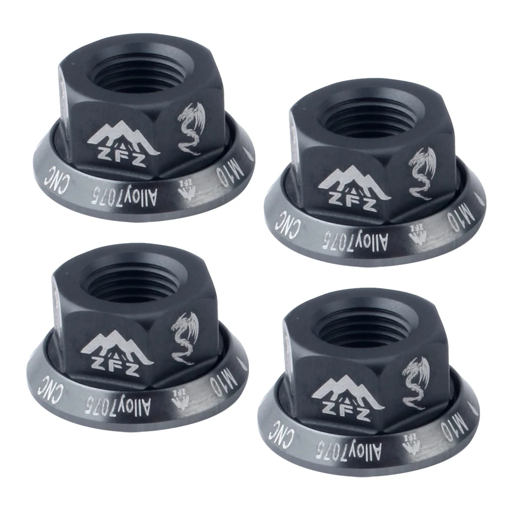 4Pcs Durable Track Wheel Nuts Bicycle BMX  M10 Axle Screw for Rear Hub