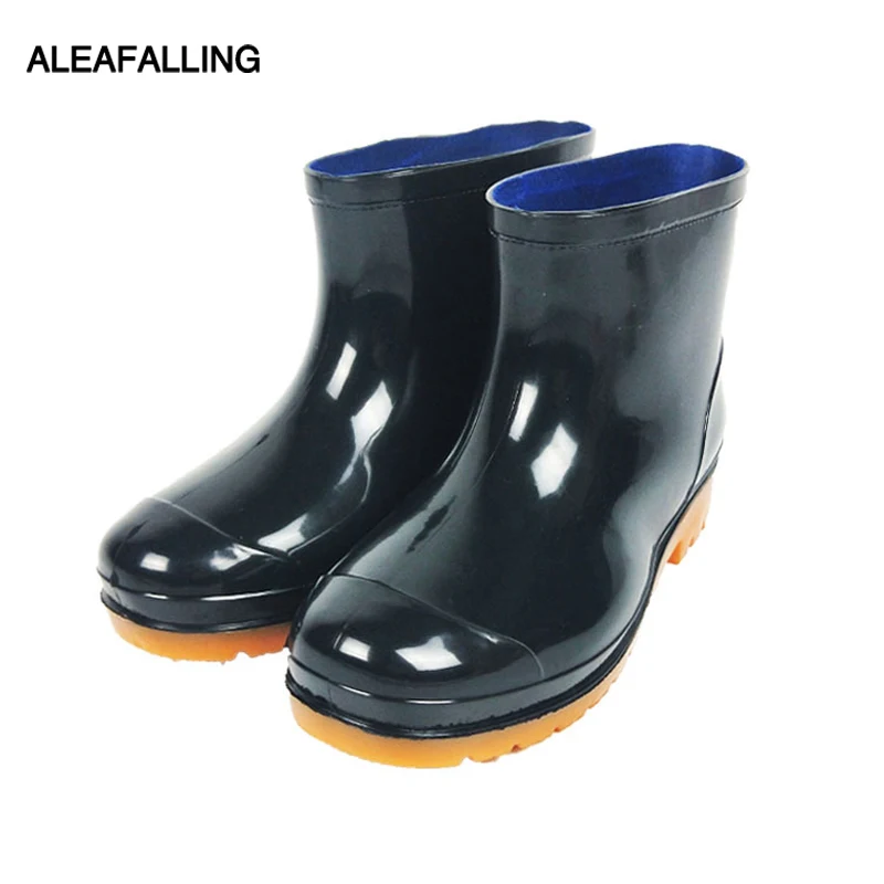 Сапоги Aleafalling мужские водонепроницаемые садовые ботинки на платформе плоская