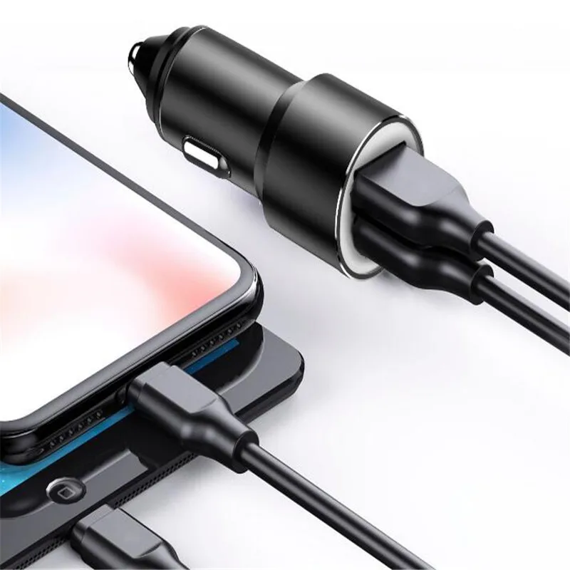 500 шт./лот мини USB Автомобильное зарядное устройство для мобильного телефона планшета gps Автомобильное зарядное устройство двойной USB автомобильный адаптер зарядного устройства для телефона