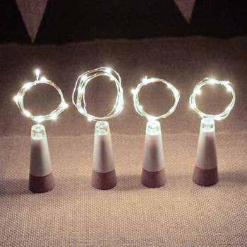

Wine Bottle Cork Light String LED Fairy Lights for Wedding Party Decoration Romantic Holiday Lights Outdoor Lighting 4pcs